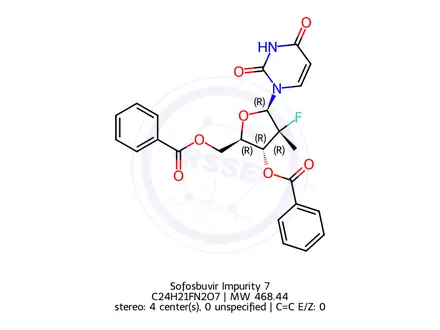 Chemical structure of Sofosbuvir Impurity 124