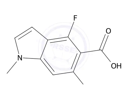 Chemical structure of 4,6-DIFLUORO-1-METHYL-1H-INDOLE-5-CARBOXYLIC ACID