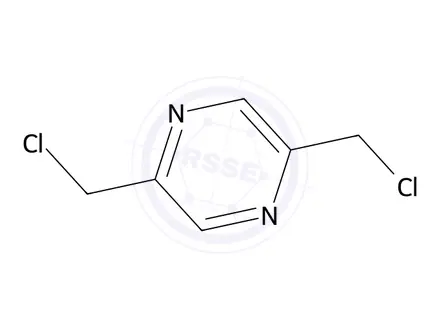 Chemical structure of 2,5-Bis(chloromethyl)-pyrazine