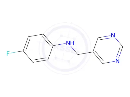 Chemical structure of 4-Fluoro-N-(pyrimidin-5-ylmethyl)aniline