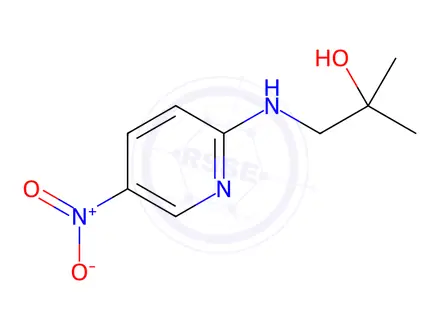 Chemical structure of 2-Methyl-1-((5-nitropyridin-2-yl)amino)propan-2-ol