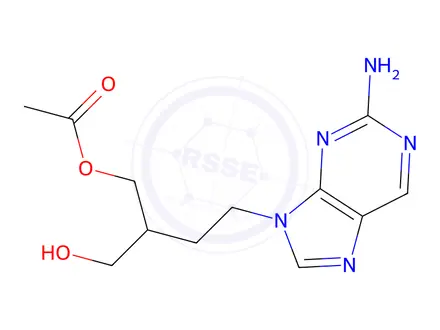 Chemical structure of Desacetyl Famciclovir