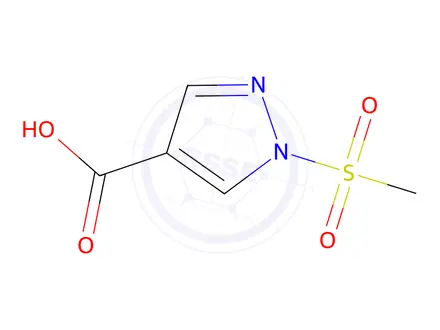 Chemical structure of 1-(Methylsulfonyl)-1H-pyrazole-4-carboxylic acid