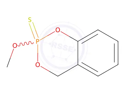 Chemical structure of Dioxabenzofos (Salithion)