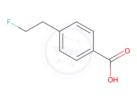 Chemical structure of 4-(2-Fluoroethyl)benzoic acid