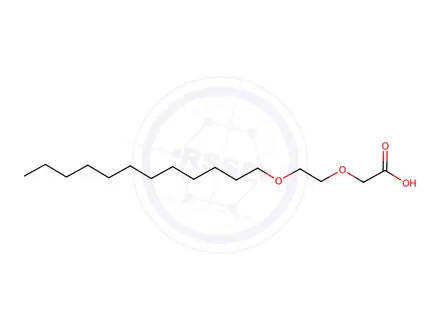 Chemical structure of Glycolic acid ethoxylate lauryl ether