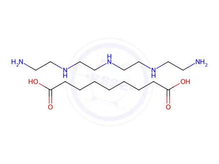 Chemical structure of azelaic acid, compound with N-(2-aminoethyl)-N'-[2-[(2-aminoethyl)amino]ethyl]ethane-1,2-diamine