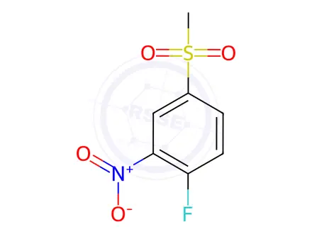 Chemical structure of 1-Fluoro-4-methanesulfonyl-2-nitrobenzene