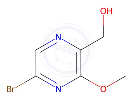 Chemical structure of (5-Bromo-3-methoxypyrazin-2-yl)methanol