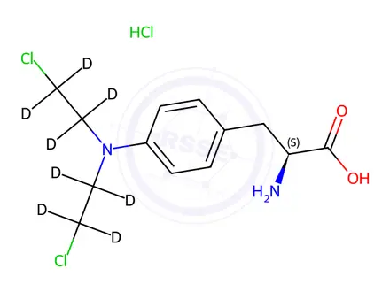 Chemical structure of Melphalan-d8 Dihydrochloride