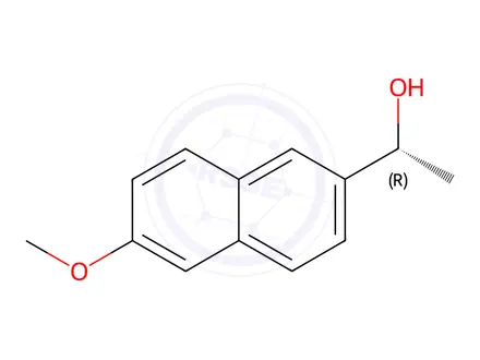 Chemical structure of (R)-(-)-1-(6-Methoxy-2-naphthyl)ethanol