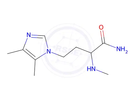 Chemical structure of 4-(4,5-Dimethyl-1h-imidazol-1-yl)-2-(methylamino)butanamide