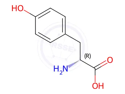 Chemical structure of D-Tyrosine