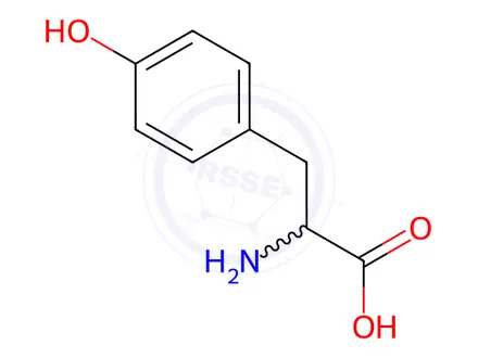 Chemical structure of DL-Tyrosine