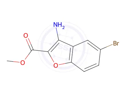 Chemical structure of Methyl 3-Amino-5-bromobenzofuran-2-carboxylate