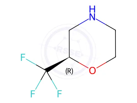 Chemical structure of (2R)-2-(trifluoromethyl)morpholine