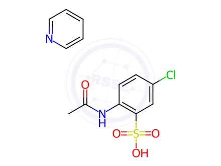 Chemical structure of 2-Acetylamino-5-chlorobenzenesulfonic acid pyridium salt