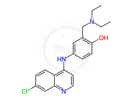 Chemical structure of Amodiaquine