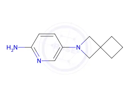 Chemical structure of 5-{2-azaspiro[3.3]heptan-2-yl}pyridin-2-amine
