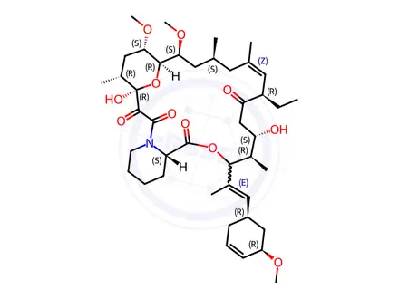 Chemical structure of Pimecrolimus Impurity 9 (Pimecrolimus Triene Analog)