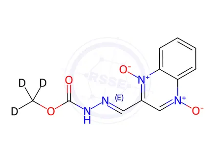 Chemical structure of Carbadox-d3