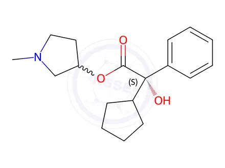 Chemical structure of Glycopyrronium Bromide Impurity 7