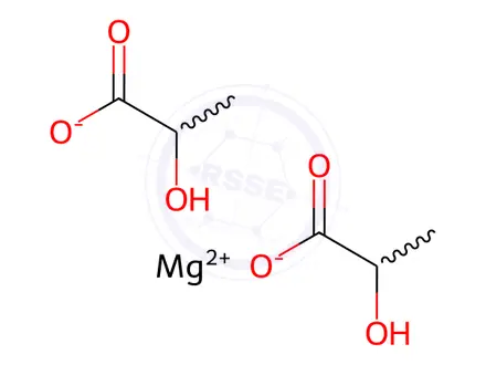 Chemical structure of Magnesium Lactate (18917-93-6)