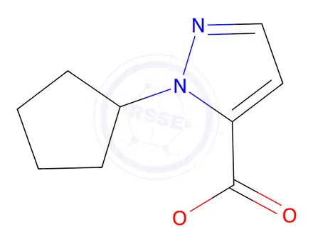 Chemical structure of methyl 2-cyclopentylpyrazole-3-carboxylate