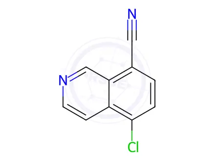 Chemical structure of 5-Chloroisoquinoline-8-carbonitrile