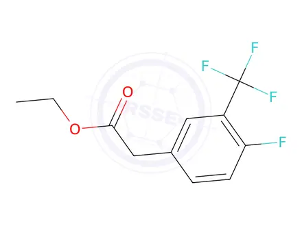 Chemical structure of Ethyl 2-(4-fluoro-3-(trifluoromethyl)phenyl)acetate