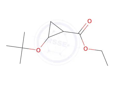 Chemical structure of ethyl 2-(tert-butoxy)cyclopropane-1-carboxylate