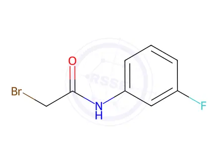 Chemical structure of Acetamide, 2-bromo-N-(3-fluorophenyl)-
