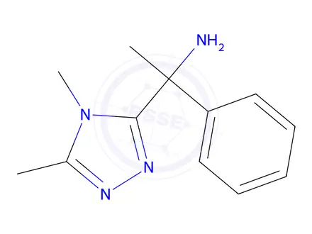 Chemical structure of 1-(4,5-Dimethyl-4h-1,2,4-triazol-3-yl)-1-phenylethan-1-amine