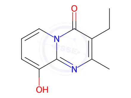 Chemical structure of 3-Ethyl-9-hydroxy-2-methyl-4H-pyrido[1,2-a]pyrimidin-4-one
