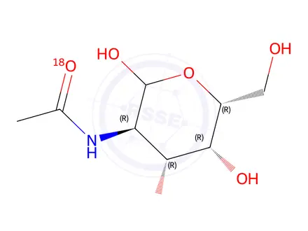 Chemical structure of N-[18O]acetyl-D-galactosamine