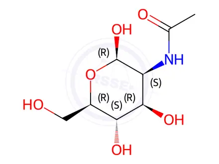 Chemical structure of N-Acetyl-D-mannosamine(cyclic)