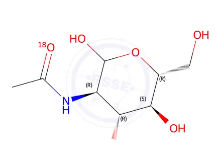 Chemical structure of N-[18O]acetyl-D-glucosamine