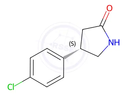 Chemical structure of (S)-4-(4-CHLOROPHENYL)PYRROLIDIN-2-ONE