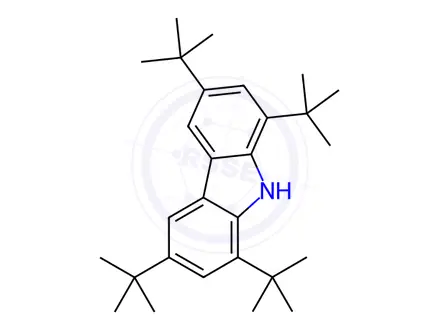 Chemical structure of 1,3,6,8-TETRAKIS(TERT-BUTYL)CARBAZOLE