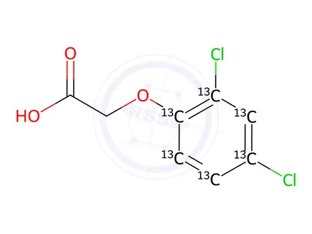 Chemical structure of 2,4-D-[13C6]