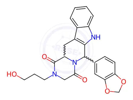 Chemical structure of 3-Hydroxypropylnortadalafil