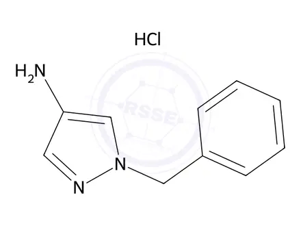 Chemical structure of 1-Benzyl-1H-pyrazol-4-amine hydrochloride