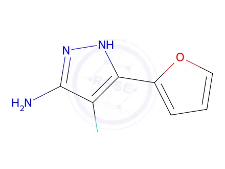 Chemical structure of 4-Fluoro-3-(furan-2-yl)-1H-pyrazol-5-amine