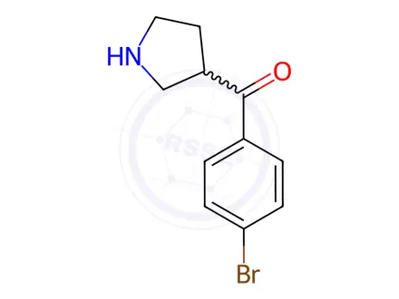 Chemical structure of (4-Bromophenyl)-3-pyrrolidinyl-methanone