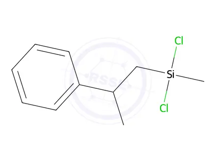 Chemical structure of Dichloro(methyl)(2-phenylpropyl)silane