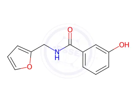 Chemical structure of N-(furan-2-ylmethyl)-3-hydroxybenzamide
