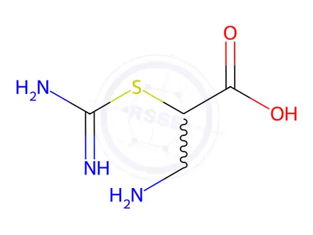 Chemical structure of 3-amino-2-methanehydrazonoylsulfanyl-propanoic acid dihydrobromide