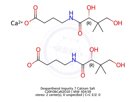 Chemical structure of Dexpanthenol Impurity 7 Calcium Salt