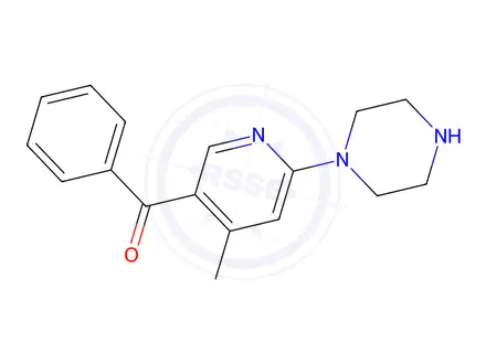 Chemical structure of (4-Methyl-6-(piperazin-1-yl)pyridin-3-yl)(phenyl)methanone