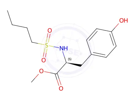 Chemical structure of METHYL N-BUTYLSULFONYL-L-P-HYDROXYPHENYLALANINE